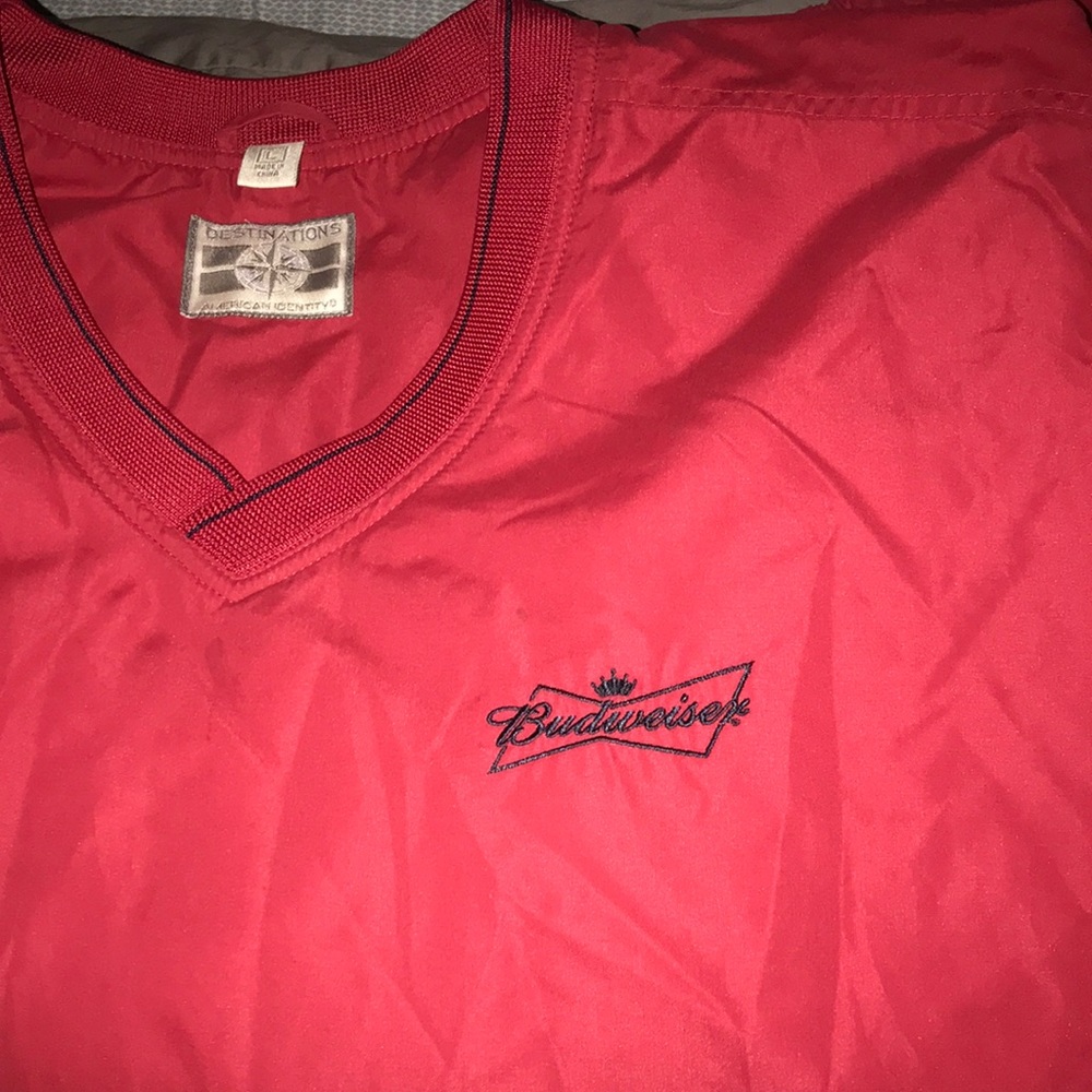 Budweiser - Red - Varsity Crewneck - L
